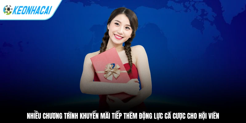 Nhiều chương trình khuyến mãi tiếp thêm động lực cá cược cho hội viên
